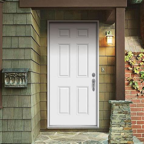 lowes front house metal door|replacement exterior doors lowe's.